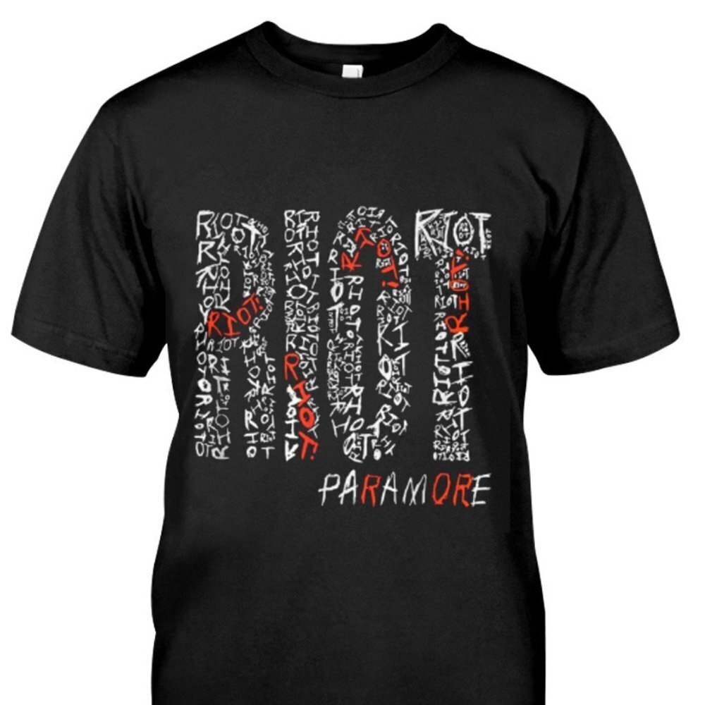 Paramore Riot Tshirt Fans Rock Band Tee
